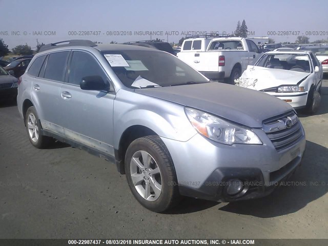 4S4BRBAC1E3308654 - 2014 SUBARU OUTBACK 2.5I SILVER photo 1