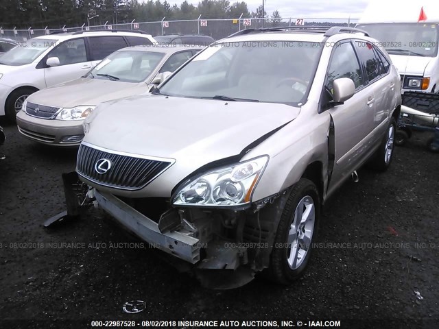 2T2HK31U17C024741 - 2007 LEXUS RX 350 GOLD photo 2