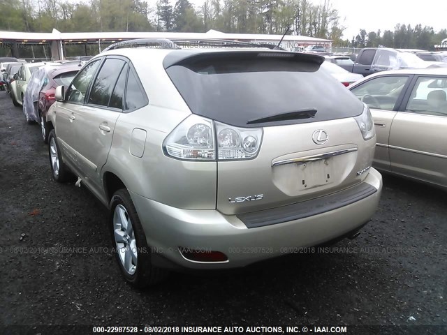 2T2HK31U17C024741 - 2007 LEXUS RX 350 GOLD photo 3