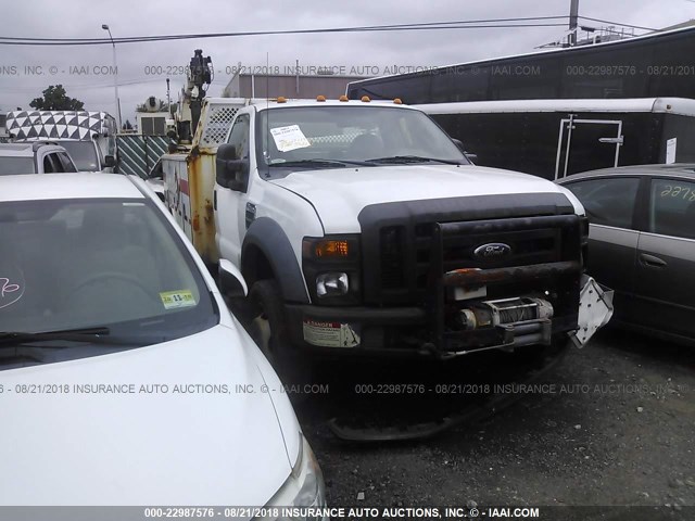 1FDAF4HR3AEA12463 - 2010 FORD F450 SUPER DUTY WHITE photo 1