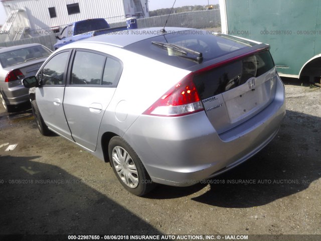 JHMZE2H58AS000532 - 2010 HONDA INSIGHT LX GRAY photo 3