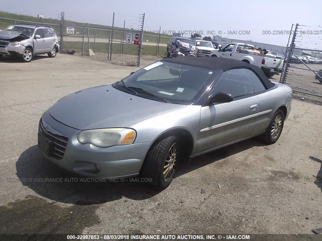 1C3EL55R55N513566 - 2005 CHRYSLER SEBRING TOURING SILVER photo 2