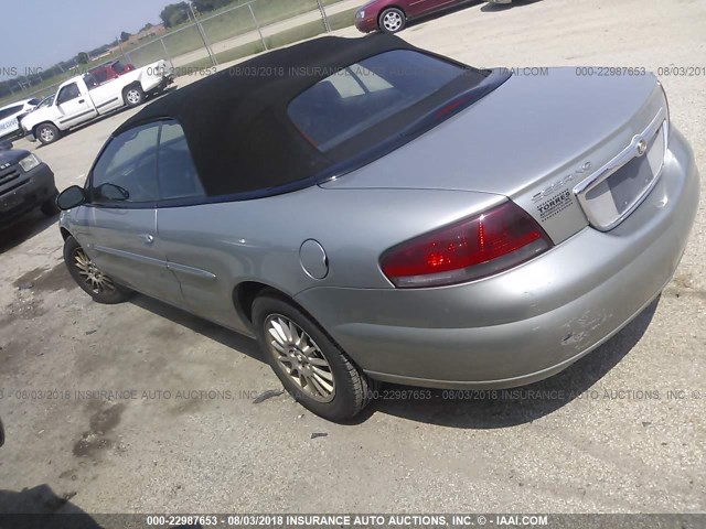 1C3EL55R55N513566 - 2005 CHRYSLER SEBRING TOURING SILVER photo 3