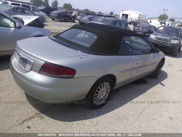 1C3EL55R55N513566 - 2005 CHRYSLER SEBRING TOURING SILVER photo 4