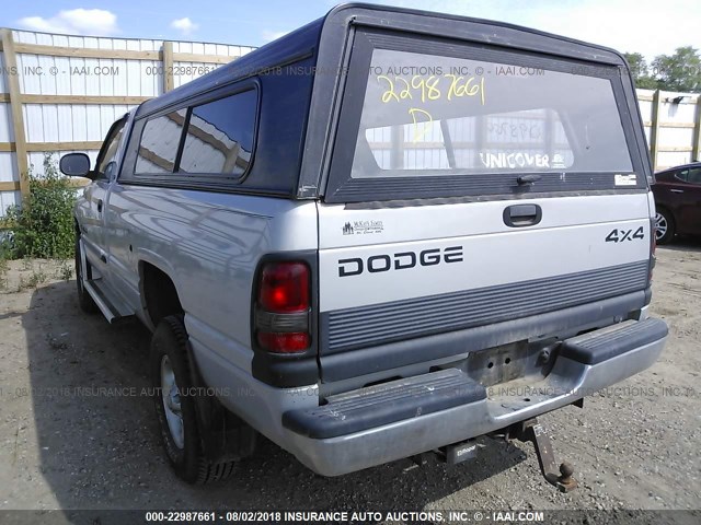 1B7HF16Z9YS584962 - 2000 DODGE RAM 1500 GRAY photo 3