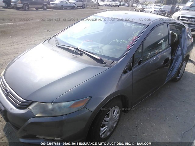 JHMZE2H57AS042237 - 2010 HONDA INSIGHT LX GRAY photo 2