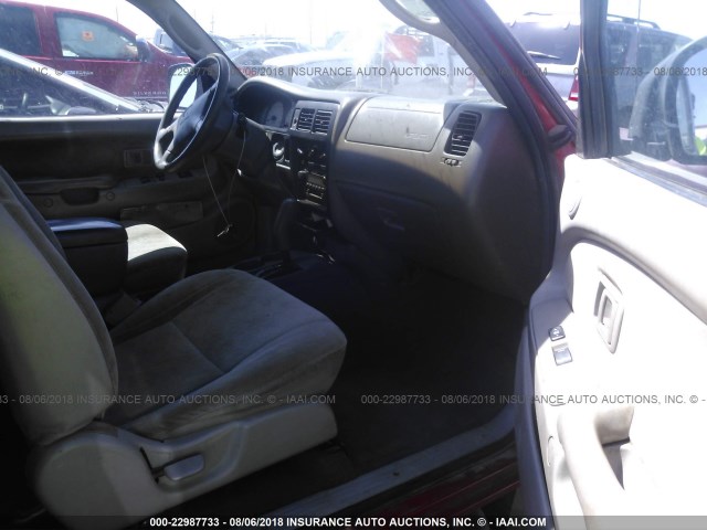 5TESN92N12Z898215 - 2002 TOYOTA TACOMA XTRACAB PRERUNNER წითელი ფოტო 5