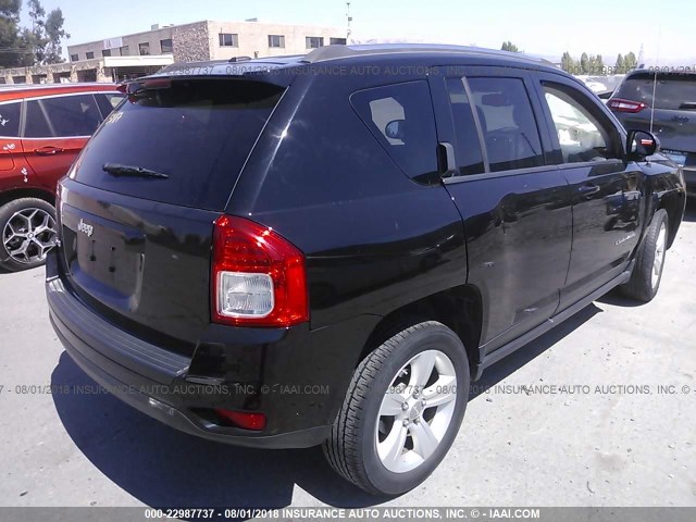 1C4NJDBB3CD563680 - 2012 JEEP COMPASS SPORT BLACK photo 4