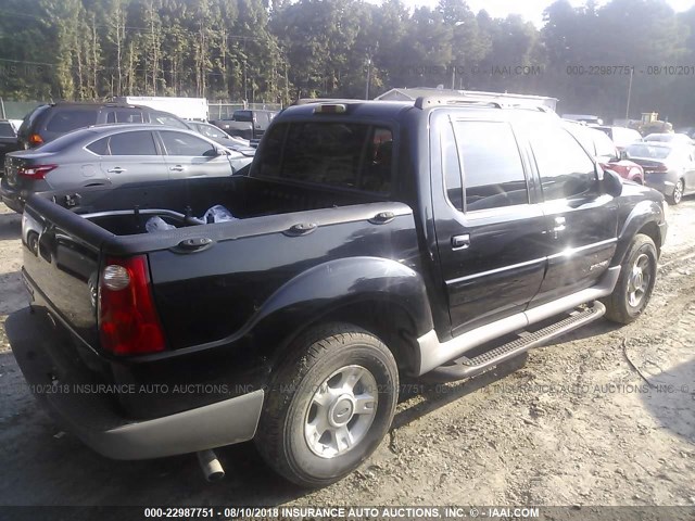 1FMZU77E41UC90576 - 2001 FORD EXPLORER SPORT TR  BLACK photo 4