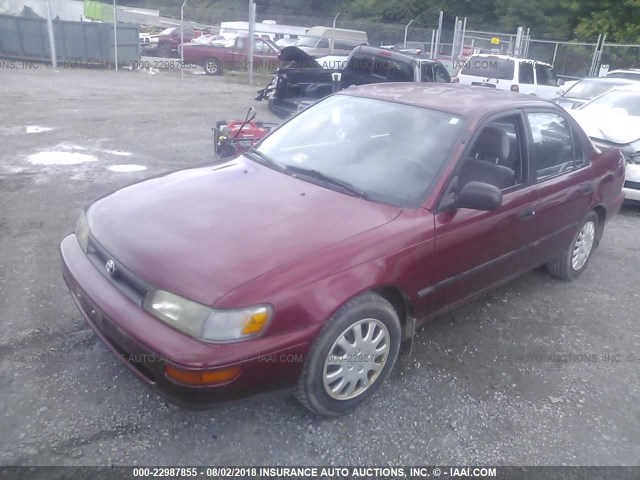 JT2AE09B8R0055814 - 1994 TOYOTA COROLLA LE/DX RED photo 2