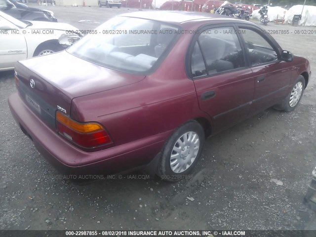 JT2AE09B8R0055814 - 1994 TOYOTA COROLLA LE/DX RED photo 4