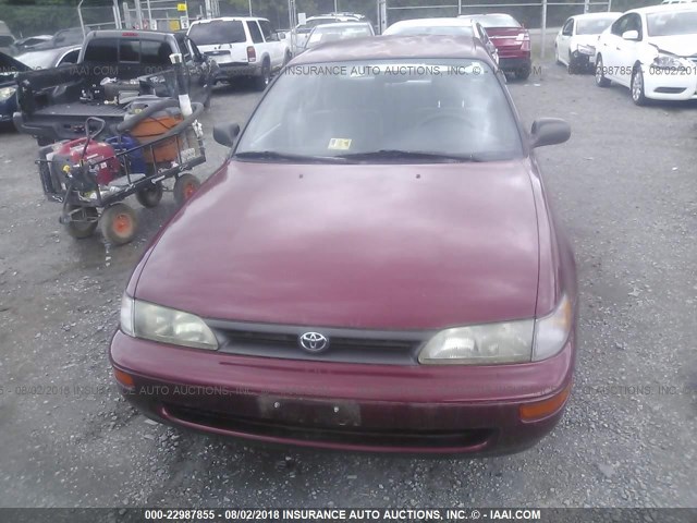 JT2AE09B8R0055814 - 1994 TOYOTA COROLLA LE/DX RED photo 6