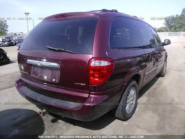 2C8GP64L33R119428 - 2003 CHRYSLER TOWN & COUNTRY LIMITED BURGUNDY photo 4