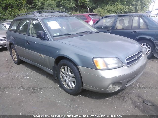 4S3BH675XY7663522 - 2000 SUBARU LEGACY OUTBACK AWP 青色 照片 1