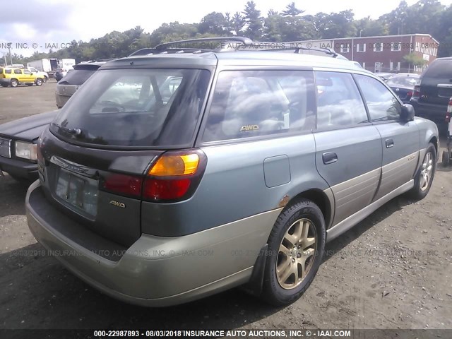 4S3BH675XY7663522 - 2000 SUBARU LEGACY OUTBACK AWP 青色 照片 4
