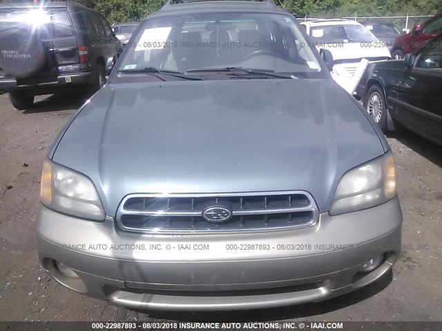 4S3BH675XY7663522 - 2000 SUBARU LEGACY OUTBACK AWP 青色 照片 6