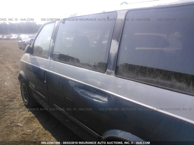 1GNDM19Z4MB179836 - 1991 CHEVROLET ASTRO BLUE photo 6