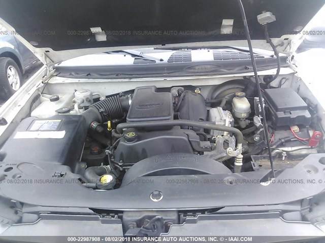 1GNDS13S322229351 - 2002 CHEVROLET TRAILBLAZER  WHITE photo 10