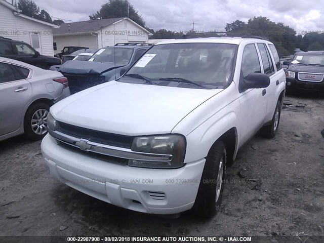 1GNDS13S322229351 - 2002 CHEVROLET TRAILBLAZER  WHITE photo 6