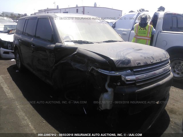 2FMGK5B87EBD15016 - 2014 FORD FLEX SE BLACK photo 1