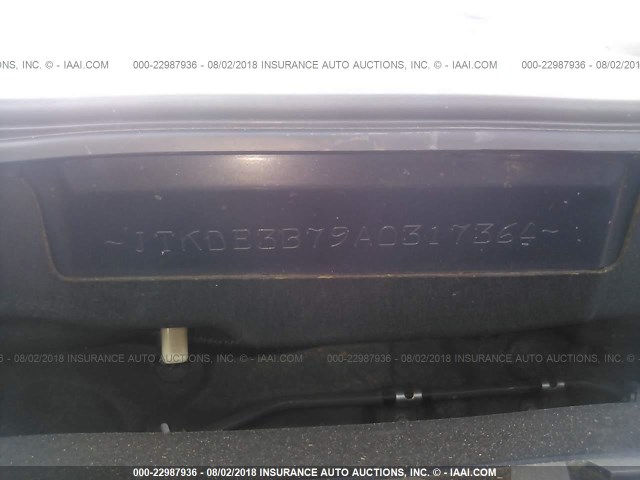 JTKDE3B79A0317364 - 2010 TOYOTA SCION TC 蓝色 照片 9