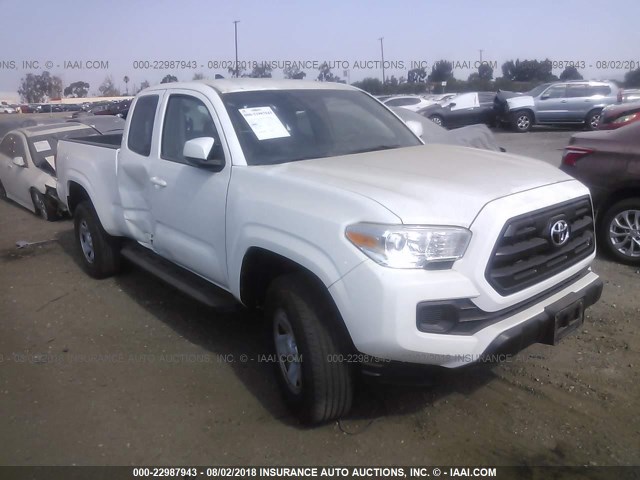5TFRX5GN9GX068185 - 2016 TOYOTA TACOMA ACCESS CAB/SR/SR5 თეთრი ფოტო 1