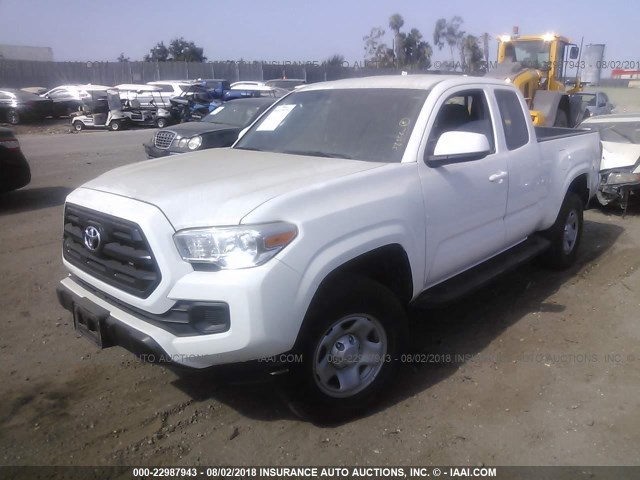 5TFRX5GN9GX068185 - 2016 TOYOTA TACOMA ACCESS CAB/SR/SR5 თეთრი ფოტო 2