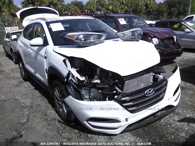 KM8J33A48GU126460 - 2016 HYUNDAI TUCSON LIMITED/SPORT AND ECO/SE WHITE photo 1