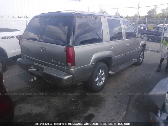 1GYEK63R4YR227268 - 2000 CADILLAC ESCALADE LUXURY ოქროსფერი ფოტო 4