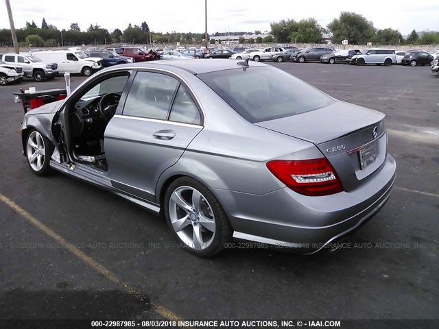 WDDGF4HB7EA966587 - 2014 MERCEDES-BENZ C 250 SILVER photo 3