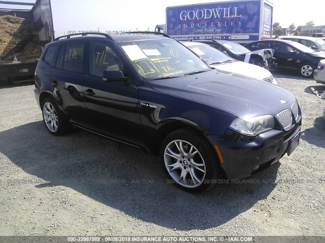 WBXPC93438WJ14482 - 2008 BMW X3 3.0SI 蓝色 照片 1