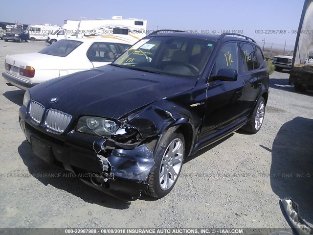 WBXPC93438WJ14482 - 2008 BMW X3 3.0SI 蓝色 照片 2