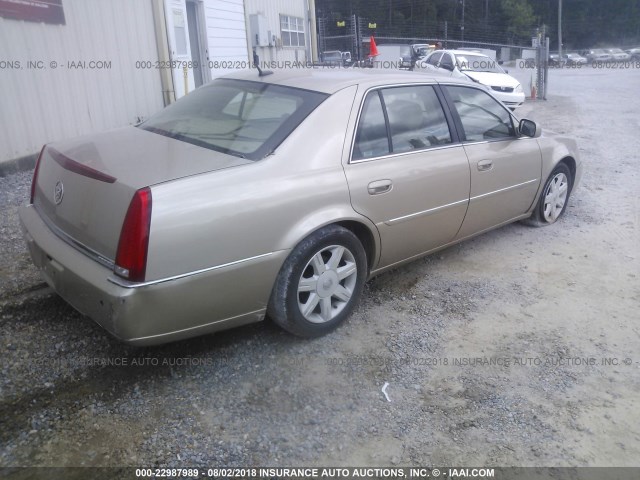 1G6KD57Y16U106483 - 2006 CADILLAC DTS GOLD photo 4