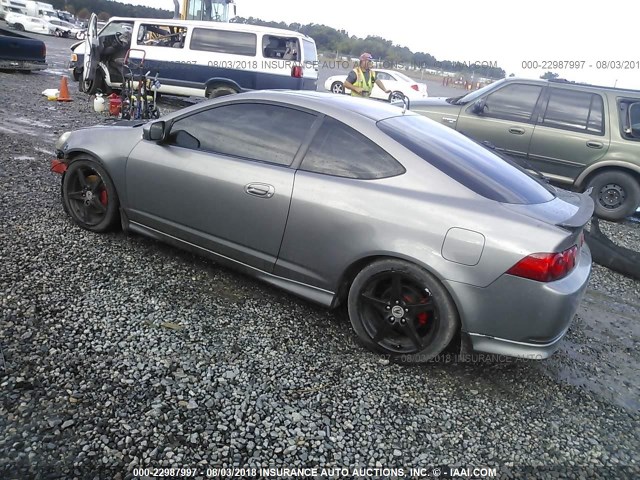 JH4DC53035S013014 - 2005 ACURA RSX TYPE-S SILVER photo 3