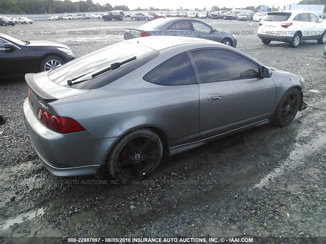 JH4DC53035S013014 - 2005 ACURA RSX TYPE-S SILVER photo 4