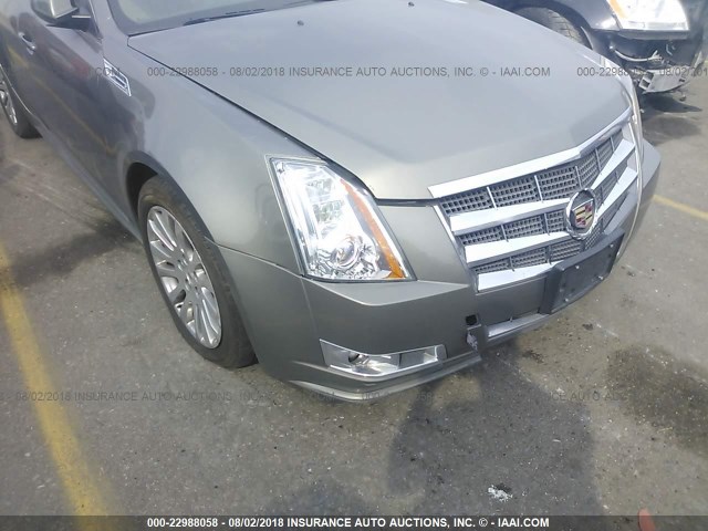 1G6DS8EV7A0130960 - 2010 CADILLAC CTS PREMIUM COLLECTION GRAY photo 6