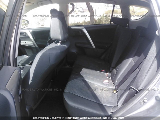 2T3ZFREVXEW088945 - 2014 TOYOTA RAV4 LE GRAY photo 8