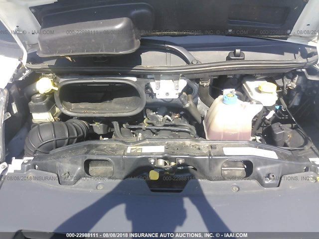 3C6TRVCG6FE511227 - 2015 RAM PROMASTER 2500 2500 HIGH WHITE photo 10