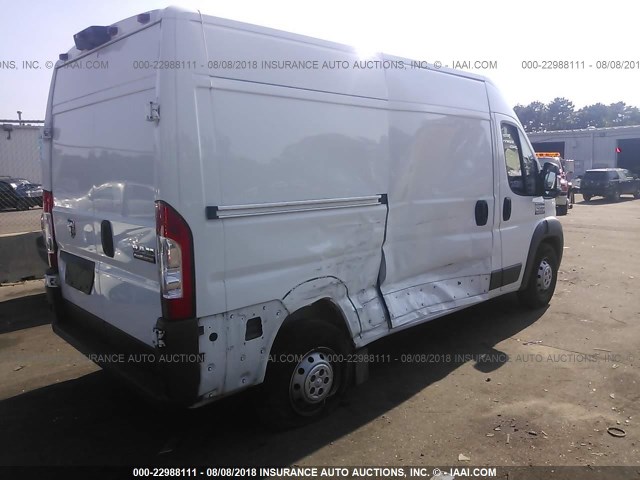 3C6TRVCG6FE511227 - 2015 RAM PROMASTER 2500 2500 HIGH WHITE photo 4