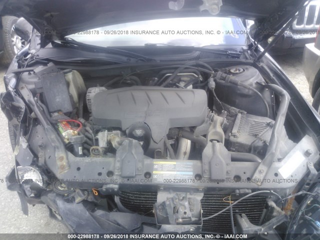 2G2WP552861274755 - 2006 PONTIAC GRAND PRIX BLACK photo 10