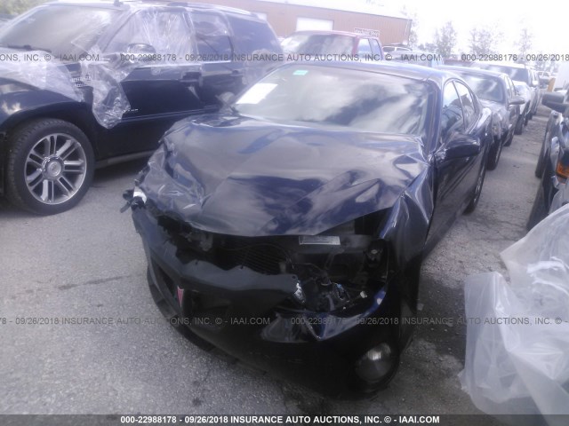 2G2WP552861274755 - 2006 PONTIAC GRAND PRIX BLACK photo 2