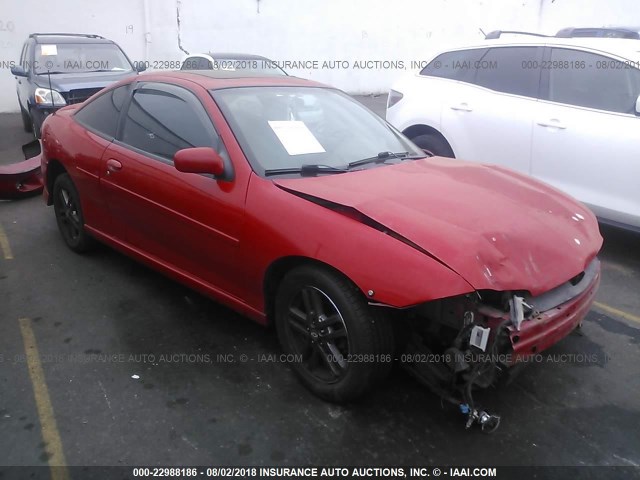 1G1JH12F837337296 - 2003 CHEVROLET CAVALIER LS SPORT RED photo 1