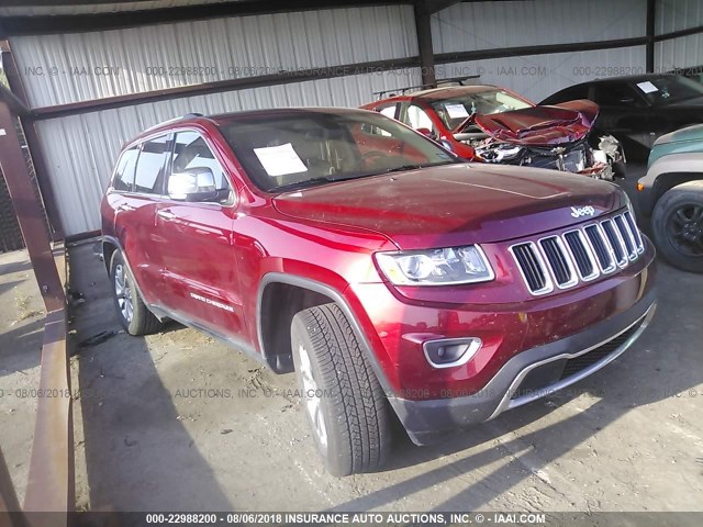 1C4RJFBG4EC215629 - 2014 JEEP GRAND CHEROKEE LIMITED RED photo 1