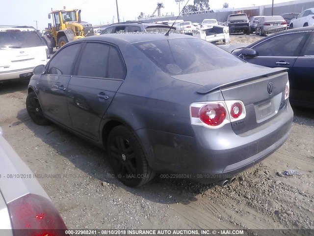 3VWEG71K77M063949 - 2007 VOLKSWAGEN JETTA WOLFSBURG 灰色 照片 3