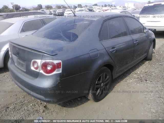 3VWEG71K77M063949 - 2007 VOLKSWAGEN JETTA WOLFSBURG 灰色 照片 4
