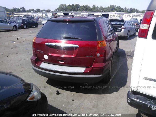 2A8GF68X68R108327 - 2008 CHRYSLER PACIFICA TOURING RED photo 4