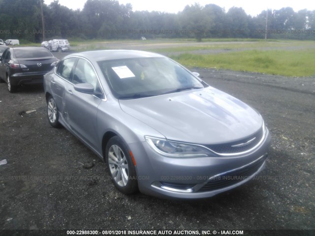 1C3CCCAB9FN628659 - 2015 CHRYSLER 200 LIMITED SILVER photo 1