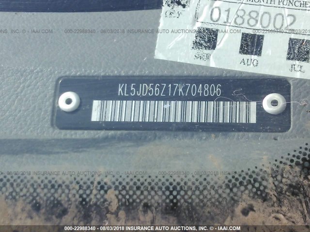 KL5JD56Z17K704806 - 2007 SUZUKI FORENZA CONVENIENCE/POPULAR RED photo 9