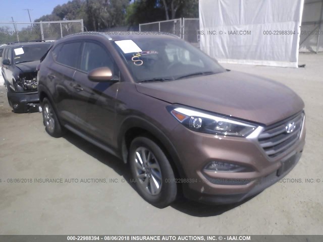 KM8J33A49HU484930 - 2017 HYUNDAI TUCSON LIMITED/SPORT AND ECO/SE BROWN photo 1