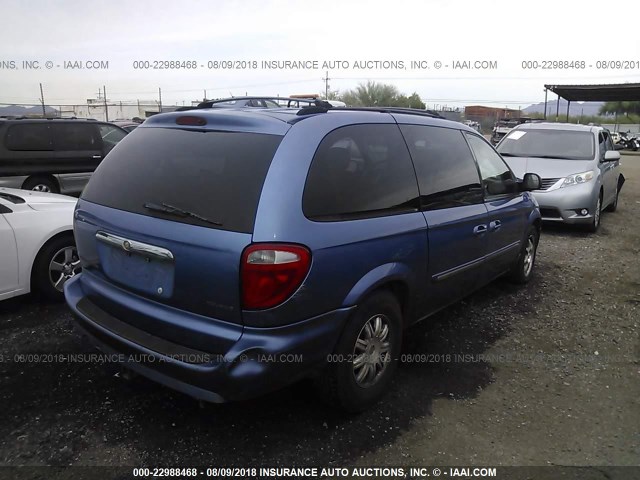 2A4GP54L97R207072 - 2007 CHRYSLER TOWN & COUNTRY TOURING BLUE photo 4
